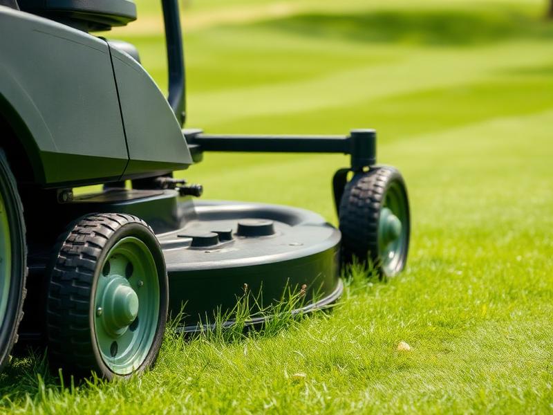 Green Clipper op een golfbaan, maaier voor fairway en rough